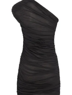 Cutout ruched mini dress