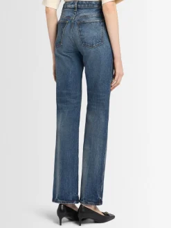 Danielle cotton blend straight leg jeans