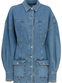 Denim mini dress
