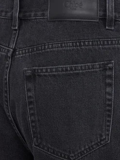 Denim straight jeans