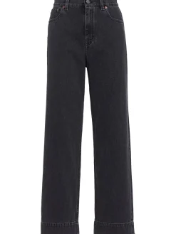 Denim straight jeans