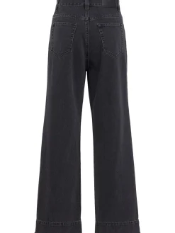 Denim straight jeans