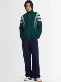 Denim track pants