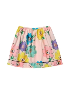 Dessert Flower printed cotton skirt