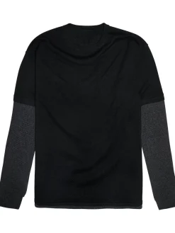Double-layer cashmere sweater
