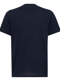 Double logo patch cotton t-shirt