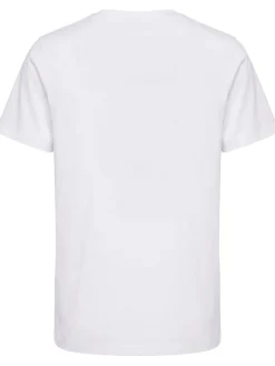 Double logo patch cotton t-shirt