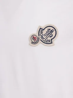 Double logo patch cotton t-shirt