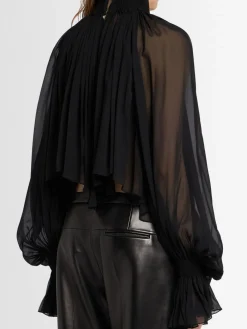 Durer ruffled silk shirt