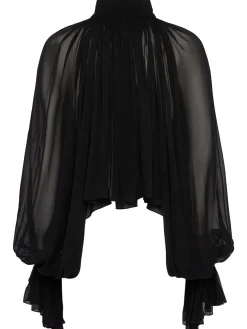Durer ruffled silk shirt