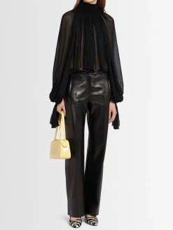 Durer ruffled silk shirt