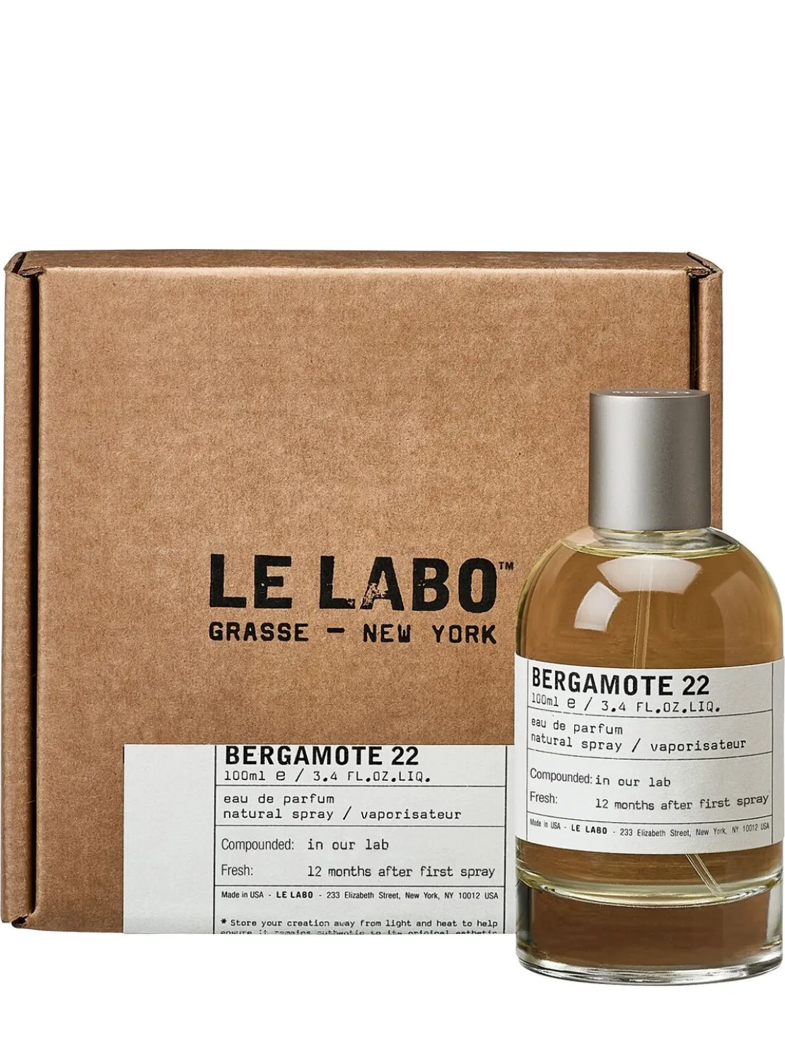 Eau de parfum Bergamote 22 100ml