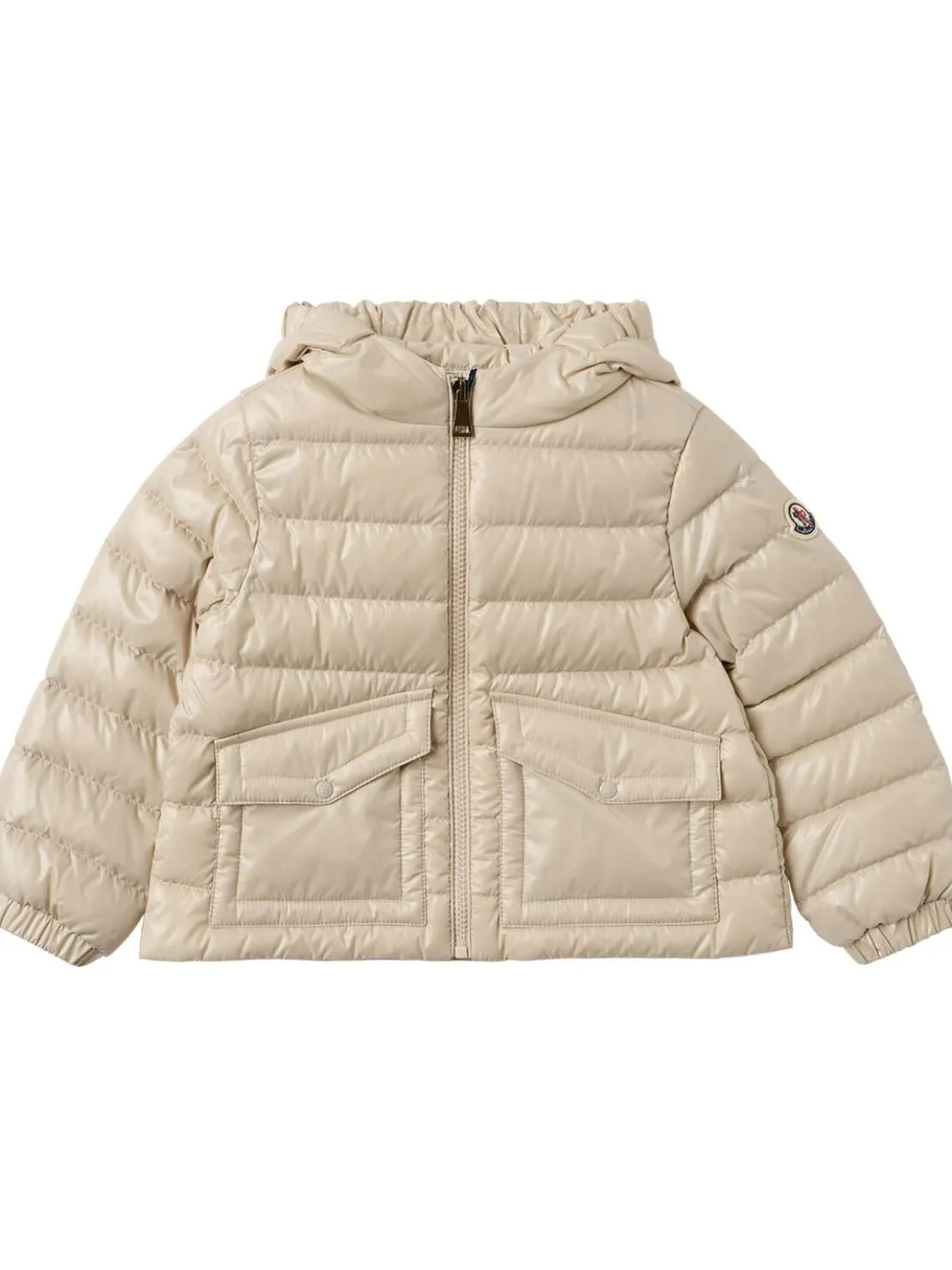 Ela nylon hooded down jacket