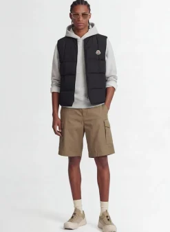 Elberton tech square-quilted down vest