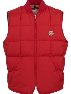 Elberton tech square-quilted down vest