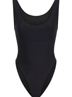 Elia square neckline one-piece swimsuit