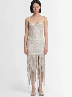 Embellished midi dress