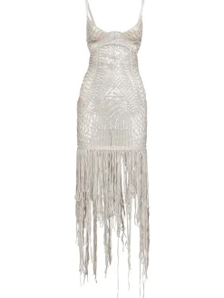Embellished midi dress