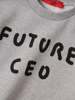 Embroidered cotton sweatshirt
