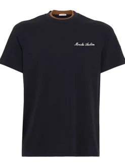 Embroidered logo cotton t-shirt