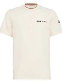 Embroidered logo cotton t-shirt