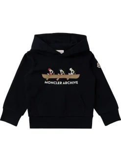 Embroidered Mon Duck cotton hoodie