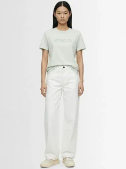 Embroidered tonal logo cotton t-shirt
