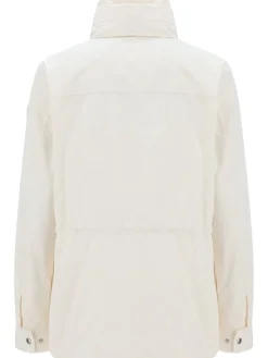 Enette tech hooded short parka jacket
