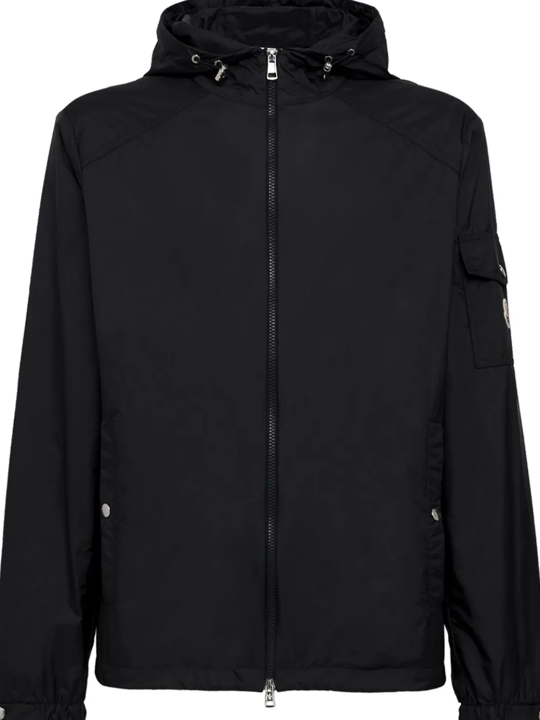 Etiache nylon hooded rain jacket