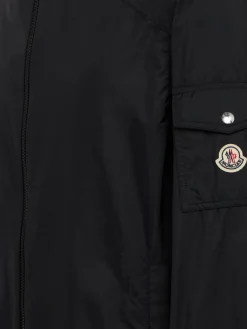 Etiache nylon hooded rain jacket