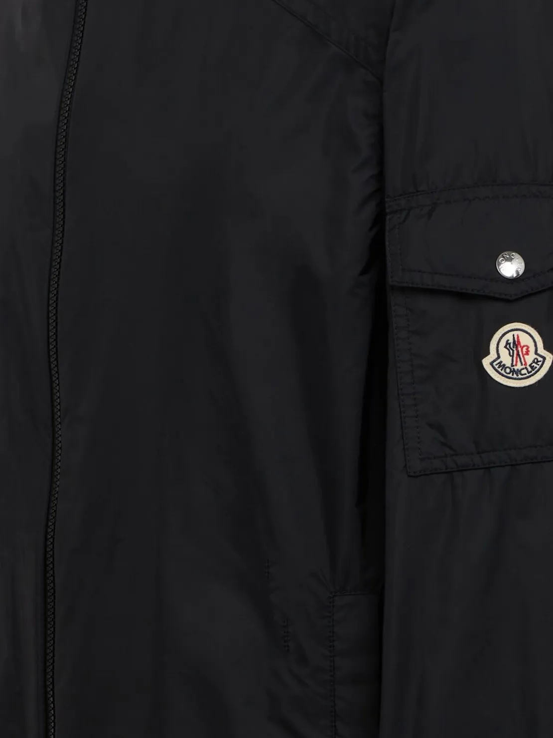 Etiache nylon hooded rain jacket