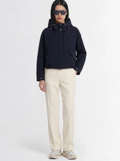 Eucalyptus nylon hooded down jacket