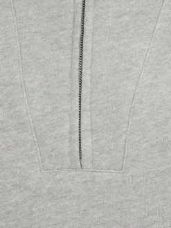 Felpa Diya in misto cotone con mezza zip