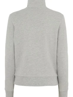Felpa Diya in misto cotone con mezza zip