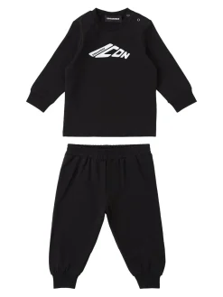 Felpa e pantaloni in misto cotone