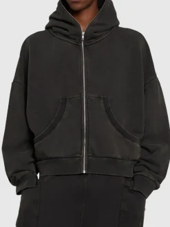 Felpa Eternal in cotone con zip e cappuccio