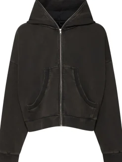 Felpa Eternal in cotone con zip e cappuccio