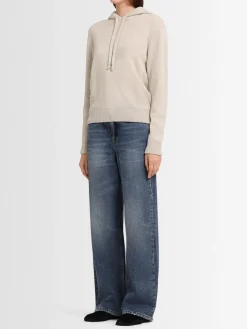 Felpa Giada in maglia di lana con cappuccio