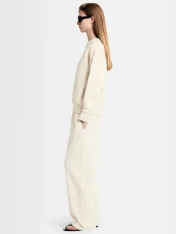Felpa girocollo Elizabeth in cotone felpato