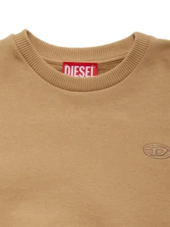 Felpa girocollo in cotone con logo