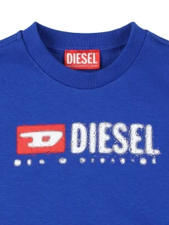 Felpa girocollo in misto cotone con logo
