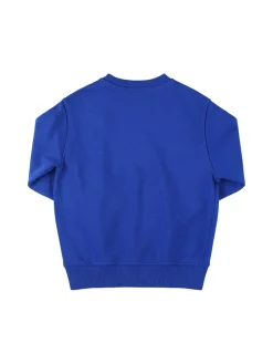 Felpa girocollo in misto cotone con logo