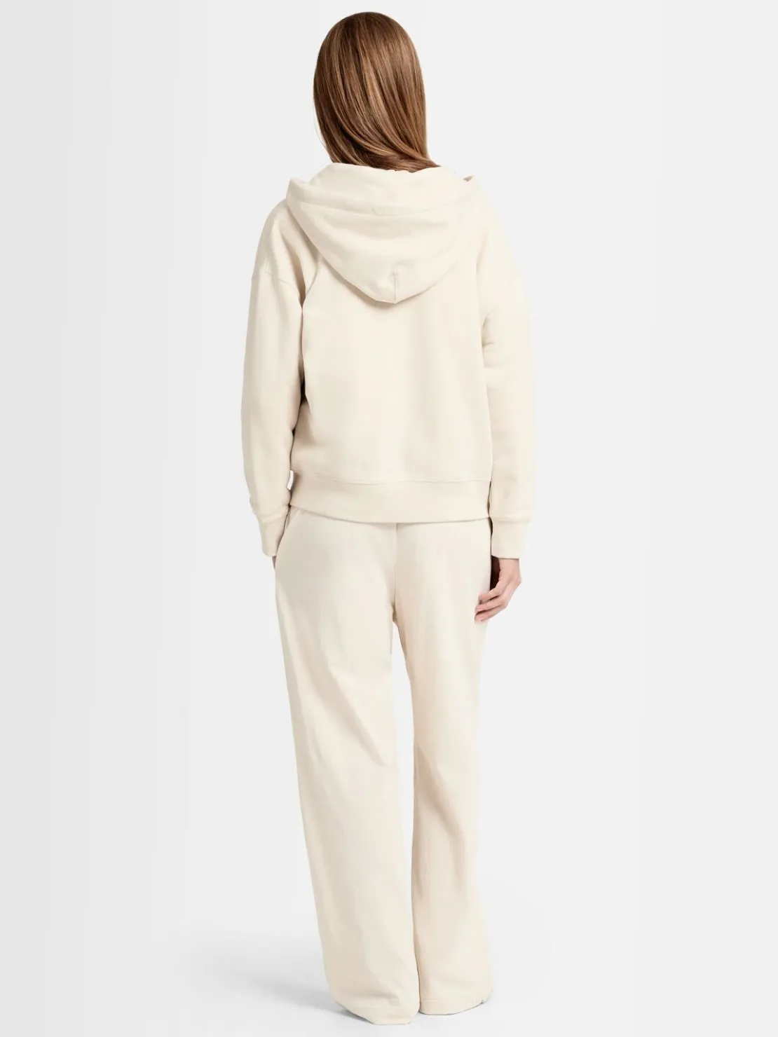 Felpa Grace in cotone felpato con zip e cappuccio