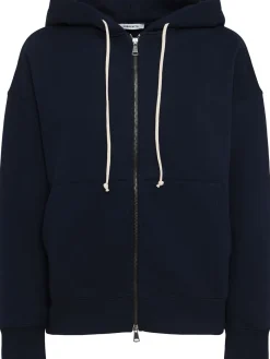 Felpa Grace in cotone felpato con zip e cappuccio