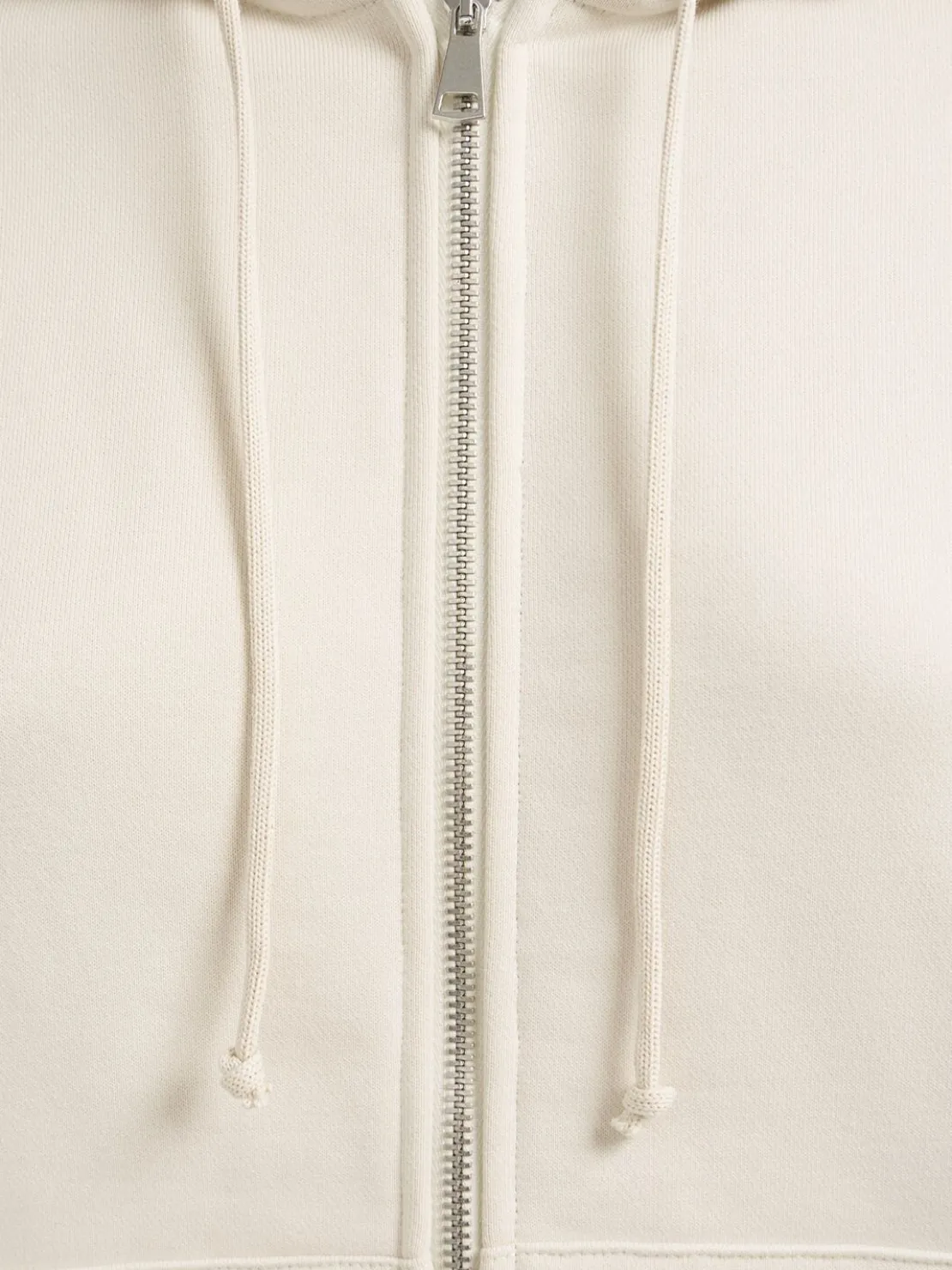 Felpa Grace in cotone felpato con zip e cappuccio