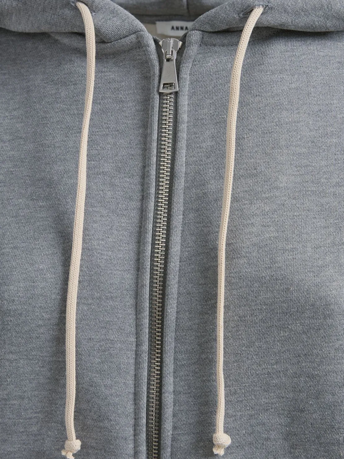 Felpa Grace in cotone felpato con zip e cappuccio