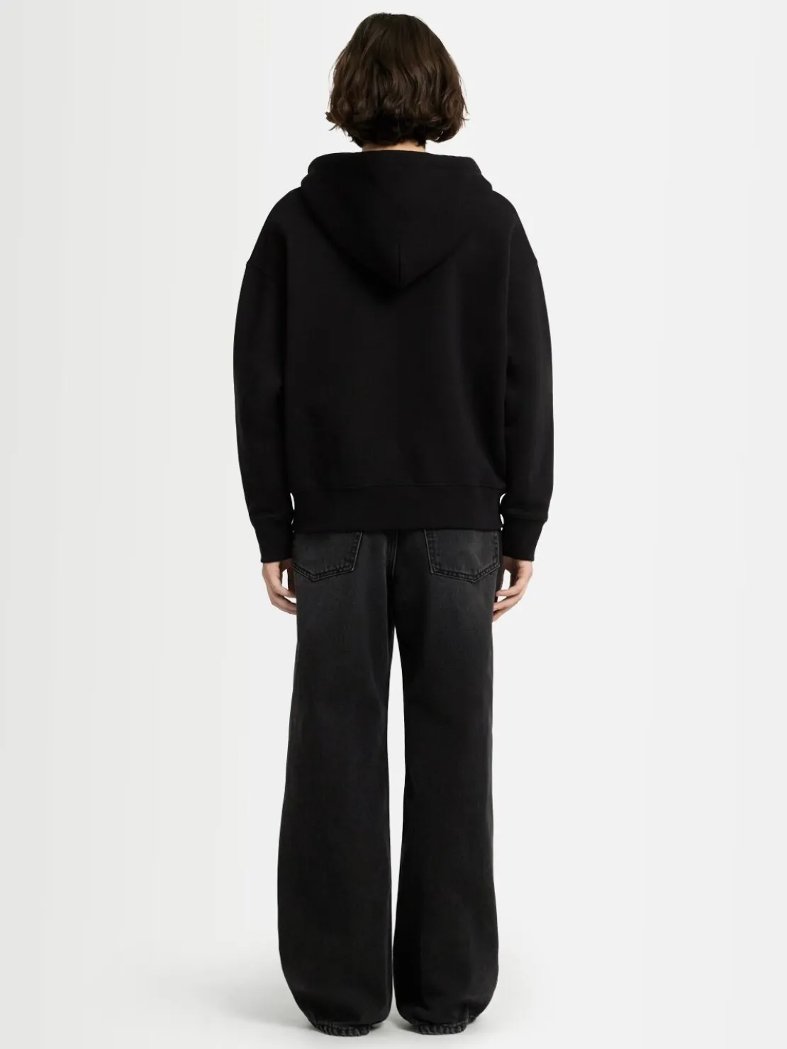 Felpa Grace in cotone felpato con zip e cappuccio