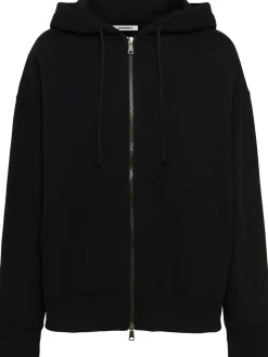 Felpa Grace in cotone felpato con zip e cappuccio