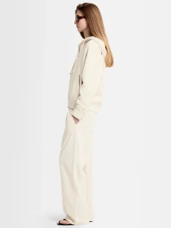 Felpa Grace in cotone felpato con zip e cappuccio