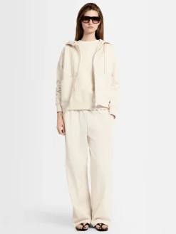 Felpa Grace in cotone felpato con zip e cappuccio